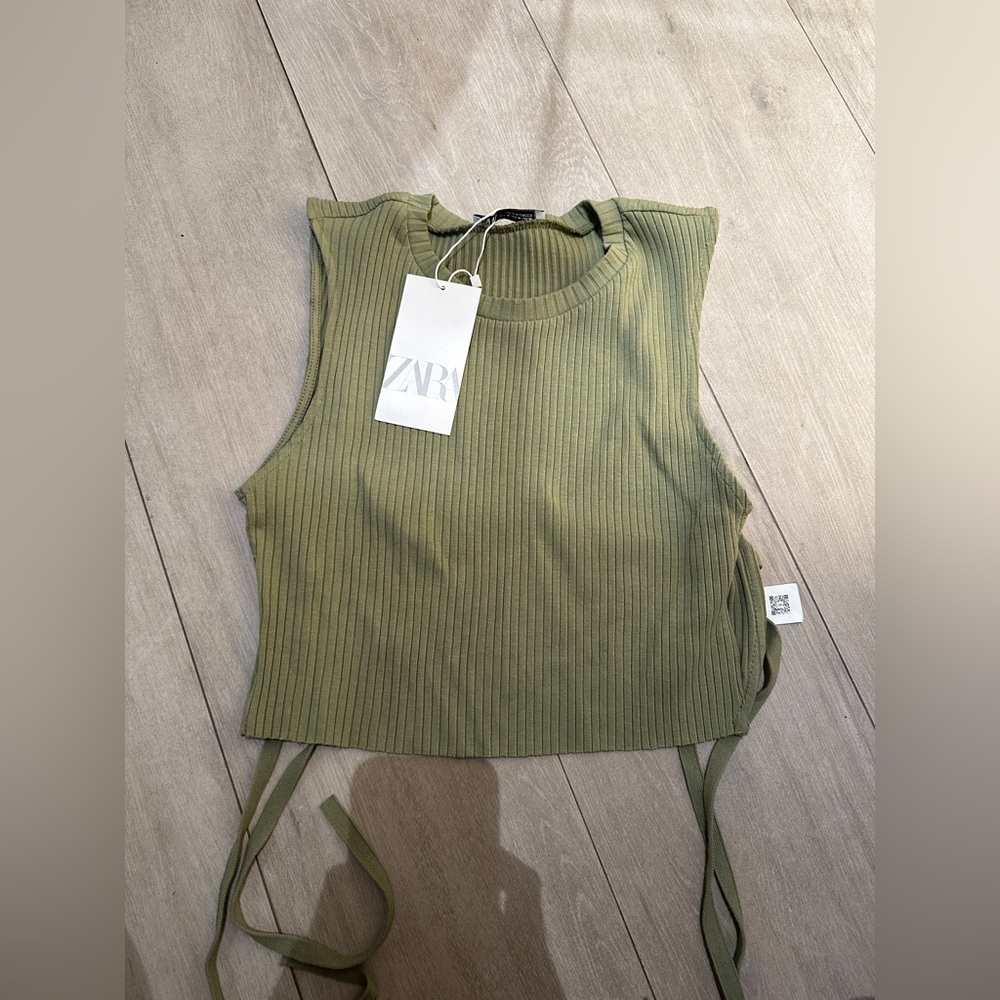 BRAND new ZARA green top!